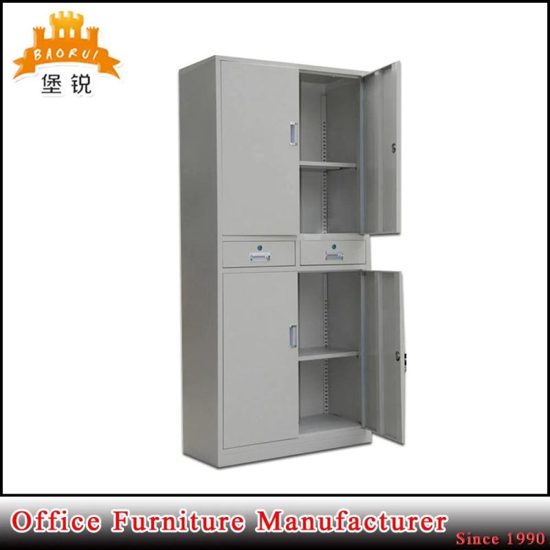 Iron Cupboard 2 Doors Metal 3 Drawer Cabinet