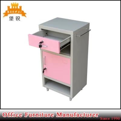 Customized Hospital Furniture Bedside Metal Mobile Medical Cabinet