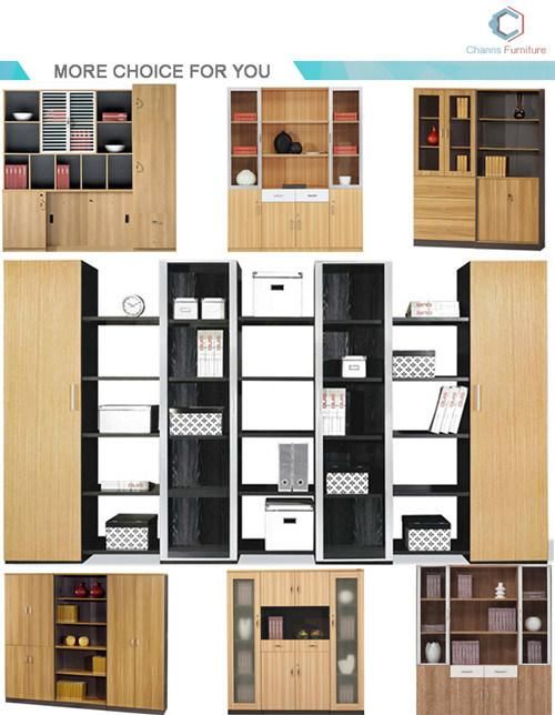 Modern Melamine Furniture Office Bookcase Black File Cabinet