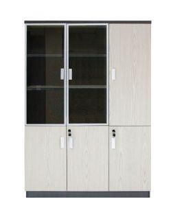 Modern Custimed Cheap New Wooden Design The Bookshelf Executive Storage Office Filing Cabinet with Glass Door