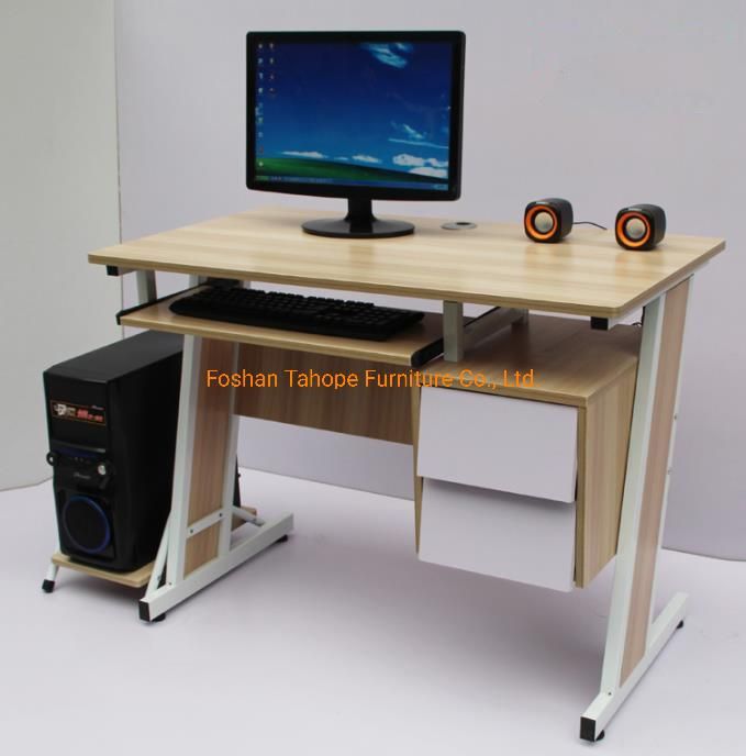 Home Office Furniture Laptop Steel Support Wooden Computer Standing Desk Workstation Wholesale