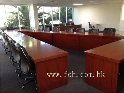 Wooden V Shaped Conference Table Traning Room Meeting Table (FOHA-01)