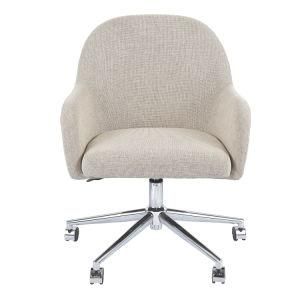Modern Office Metal Chair for Home with Fabric Upholstered
