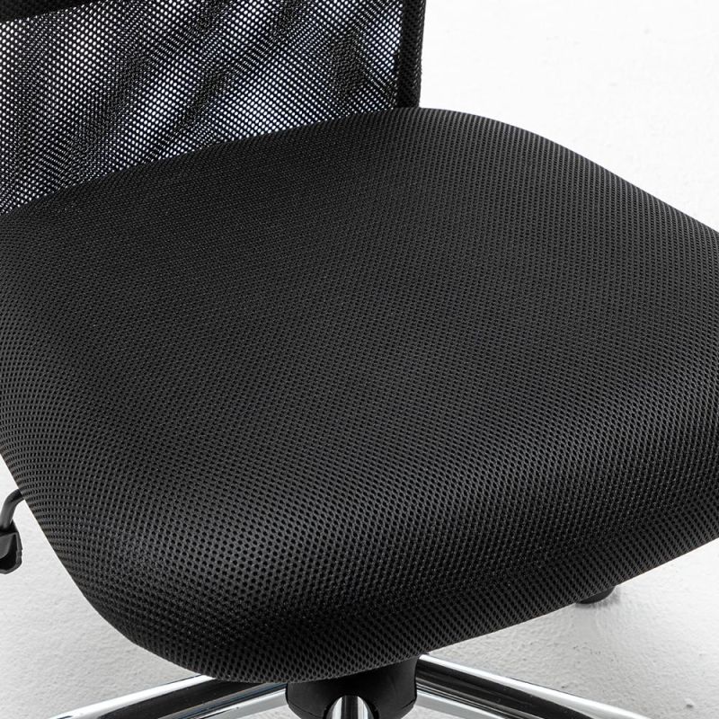 Nano Fabric Mesh Swivel Chair Style Office Chair with Soft PU Lumbar Support
