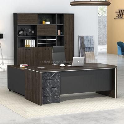 Wooden Grain Executive Modern Design Office Living Room Hotel School Manager Table