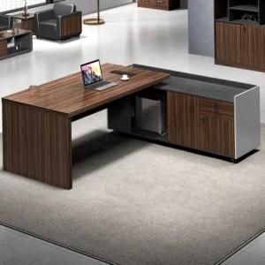 Simple Design Solid Wood Writing Executive Office Desk for Manager