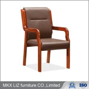 Modern Strong Wooden Fixed Visitor Recumbent Meeting Reception Chair (D314)
