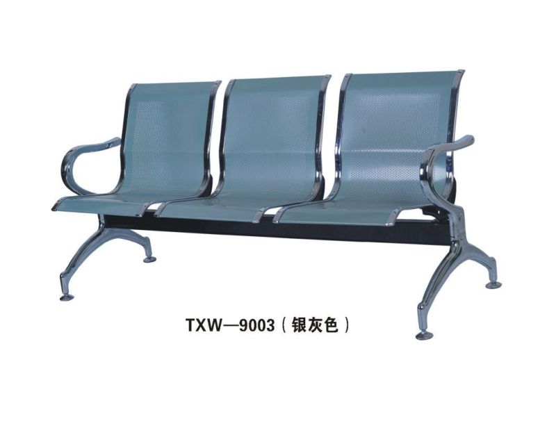 Silver 3 Seater Waiting Chair for Hospital