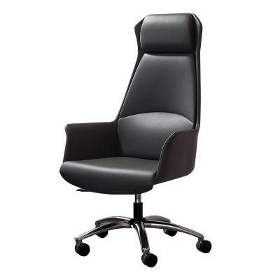 China Modern Swivel Adjustable High Back Executive Leather Office Chair