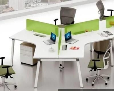 Office Furniture Modular 120 Degree 3 Clover Stylish Modern Workstation (FOH-TRI-03)