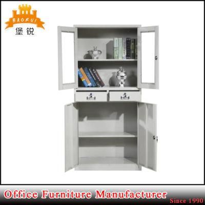 Swing Glass Door Office Steel Furniture Metal Filing Cabinet