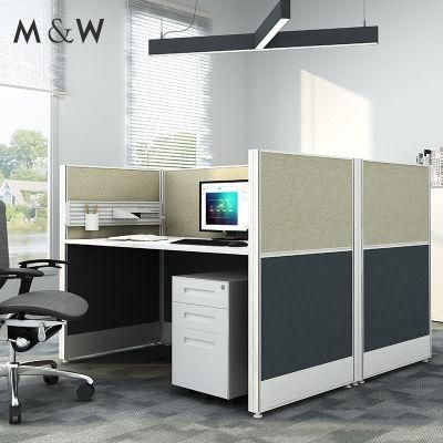 Wholesale Table Desk Design Wooden 2 Person Workstation Office Partition
