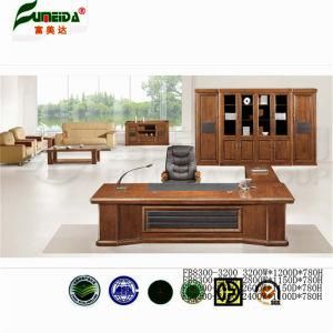 MDF High End Wood Veneer Office Table