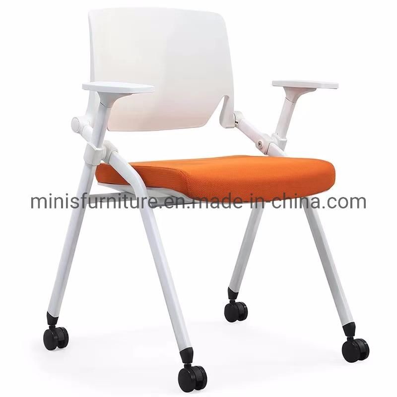(M-OC263) Modern Furniture Mesh Fabric Folding Training Chair with Wheels