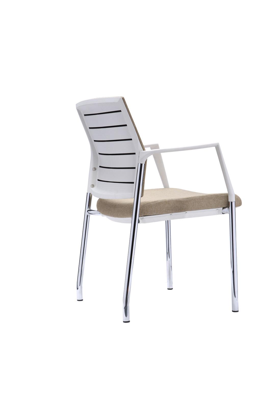 Stackable Plastic Meeting Task Study Dining Vistor Home Office Training Chair with Armrests