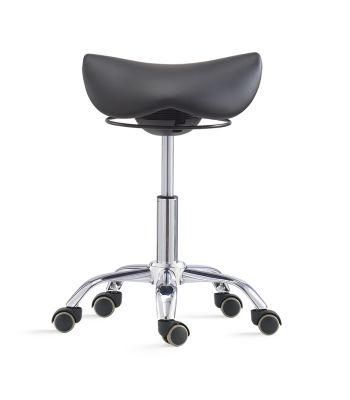 Adjustable Ergonomic Wobble Function Saddle Seat Stool Salon Barber Stool Office Chair