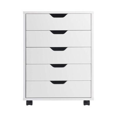 White Simple Office Storage Cabinet Customized Removable File Cabinet