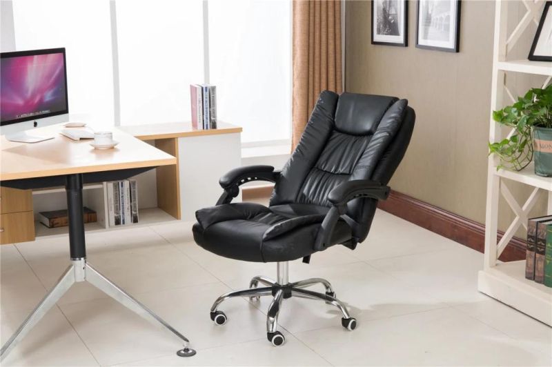Luxury New Hot Selling High Back Pink PU Leather Ergonomic Boss Manager Computer Executive Ergonomic Office Chair for Lady