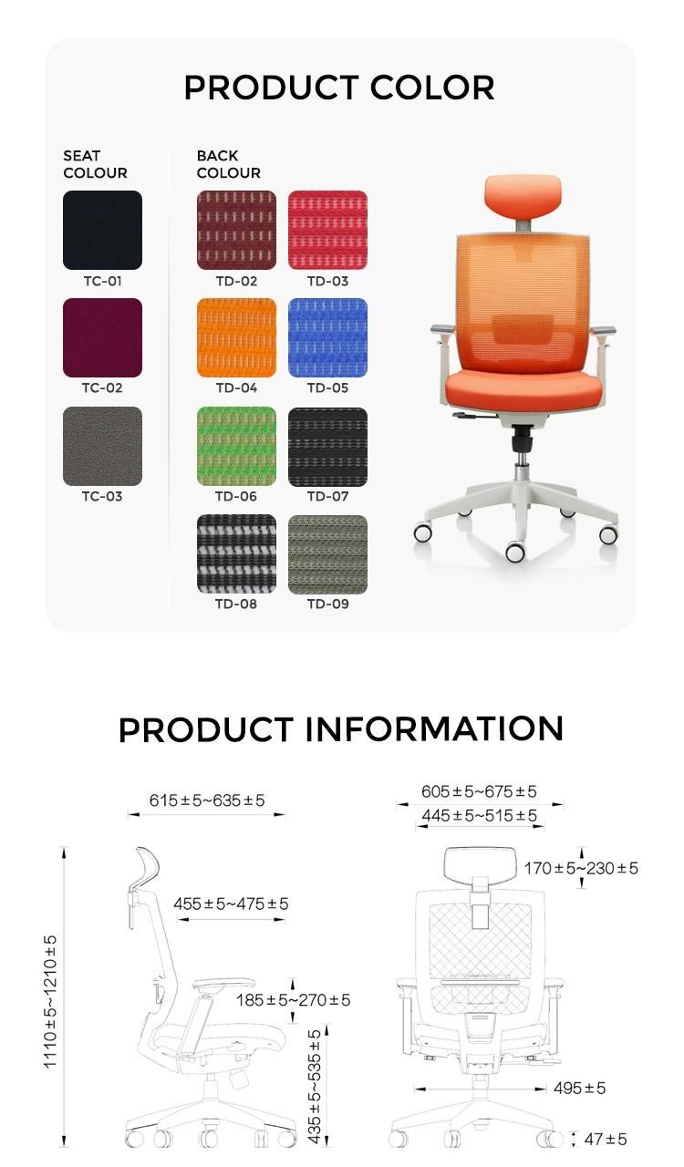 New Design Swivel Computer Style High Quality Mesh Office Ergonomic Chair