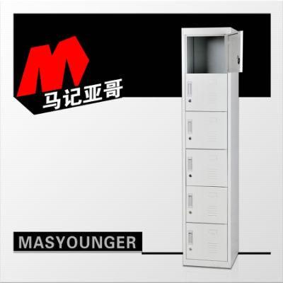 High Cold Rolled Steel 6 Door Storage Clothes Wardrobe Iron Almirah Cabinet Single Metal Locker