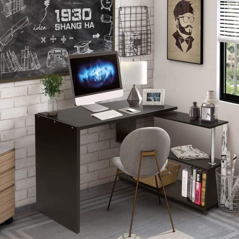 Modern Office Simple Furniture Removable Rotating Storage Computer Desk