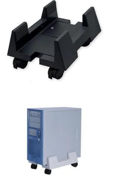 Furniture Accessories Plastic Adjustable CPU Holder in Grey Color.