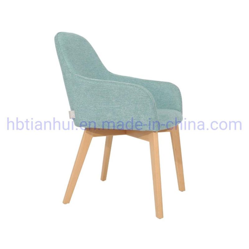 Living Room Armchair Green Velvet Golden Dining Chair