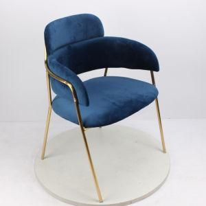 Modern Simple Creative Iron Arts Chair Nordic Leisure Art Chair Designer Golden Back Restaurant Chair