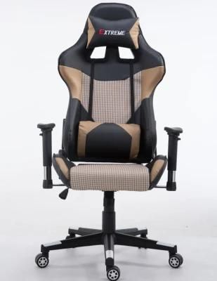 Nylon Base and Racing Wheels Gaming Chair with Headrest