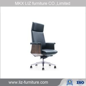 Luxury Executive Leather Boss Office Chair with Wood Armrest 250A