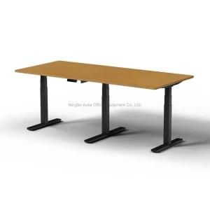 Office Furniture Three Furniture Desk 3 Stage Lifting Column Electric Adjustable Desk