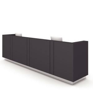 Modern Design Wooden Big Shaped Standard Size Office Furniture Reception Desk