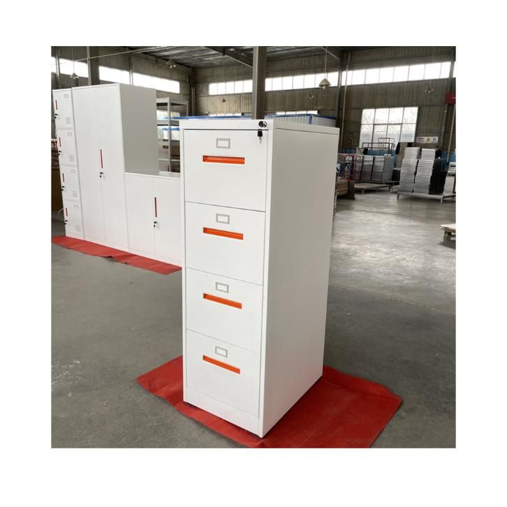 Fas-001-4D Office Home Furniture Metal Steel Large Storage Vertical Steel Filing Cabinet