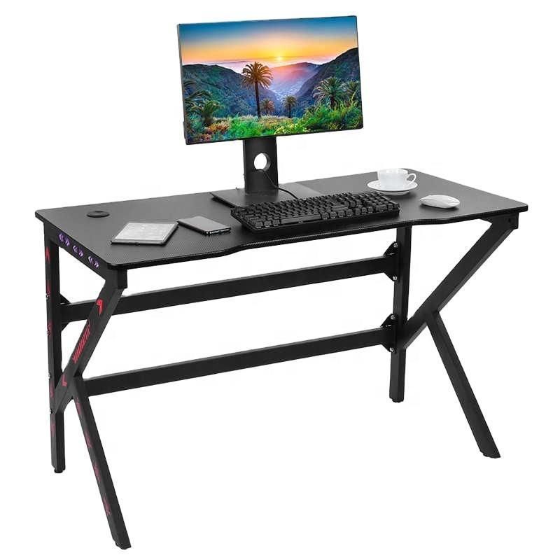 K Shaped Computer Laptop Table Workstation Working Studying Gaming Desk