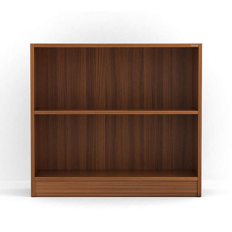 Modern Two-Layer Wooden Bookshelf for Living Room