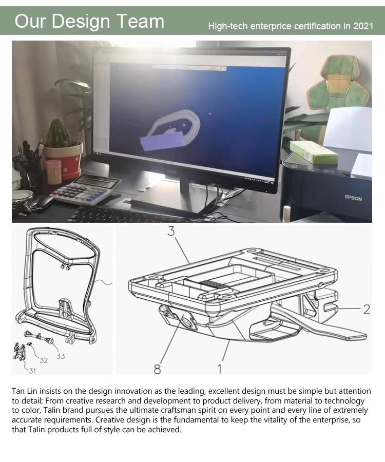 Factory Price PU Chair Ergonomic Chair with Footrest