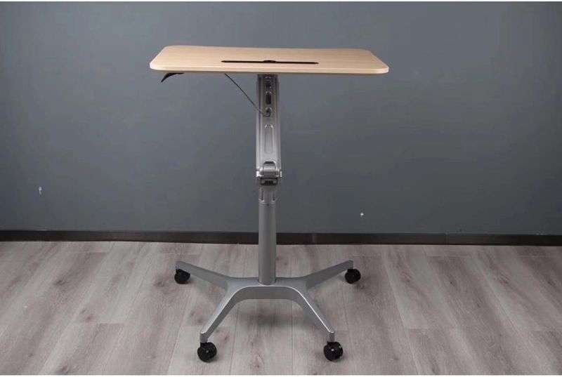 Height Adjustable Sit to Stand Mobile Computer Desk Laptop Table