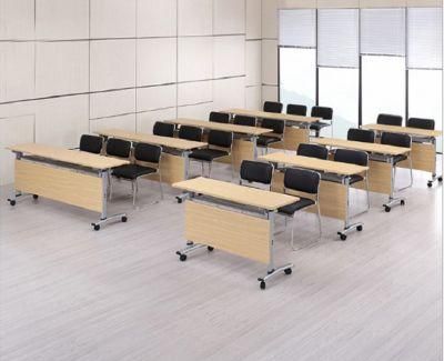 Steel Frame Stackable Foldable Conference Table Tops for Training School