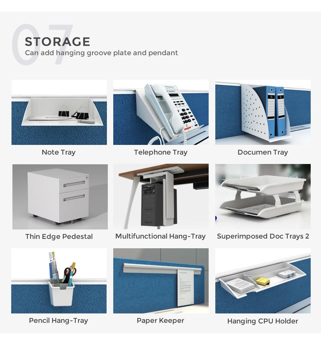 China High-End Partition Cubicle Workstation Design Fabric Table High Quality Office Partition