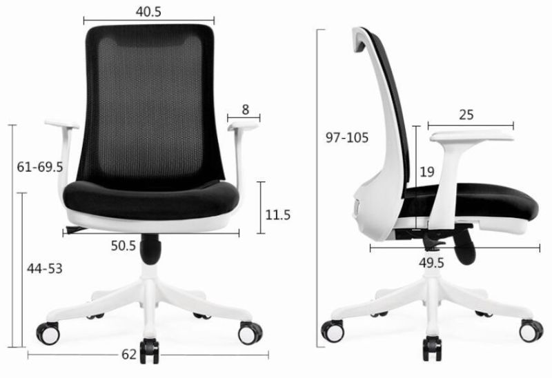 2021 New Style Staff Comfortable Rotary Office Computer Study Mesh Plastic Chair