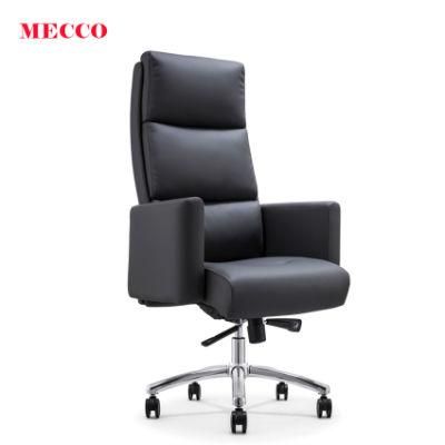 High Back Black Leather Soft Executive Swivel Office Chair