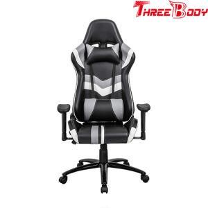 Threebody Gaming Chair with Adjustable Armrest and Backrest High-Back Ergonomic Computer Chair, Leather Swivel Executive Office Chair