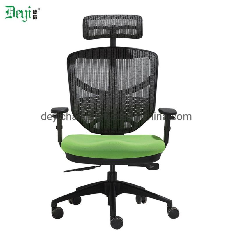 Nylon High Base Caster Adjust Headrest Available Adjustable Armrest Mesh High Back Computer Manager Chair