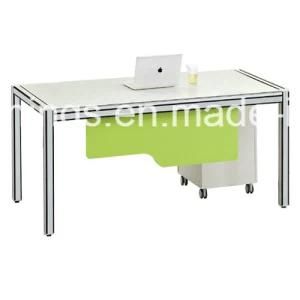 Aluminum Frame Melamine Panel Office Table