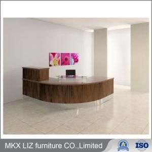 Elegant Design L Shape Wood Reception Desk with Counter (AM-117)