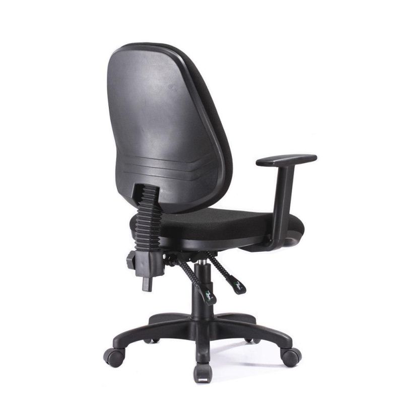 Adjustable Armrest High Denisty Seat Fabric Computer Office Chair