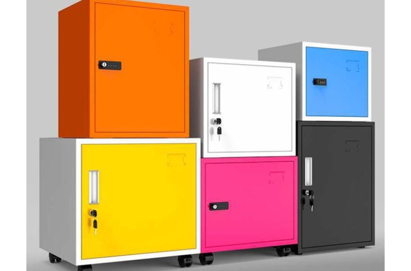 Colorful Office Steel Safe Box Metal Filing Cabinet Large Storage