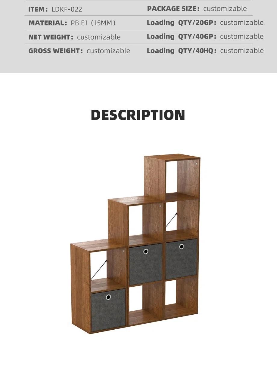 Home Source Storage Cube 6 Shelf Bookcase