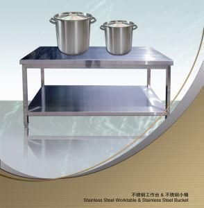 Double Layers Stainless Steel Worktable