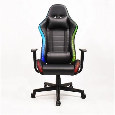 Office Reclining Swivel Gaming Chair with LED Light